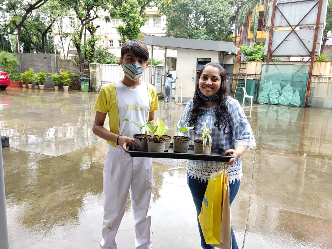 Enterprising student Jai growing his own plants